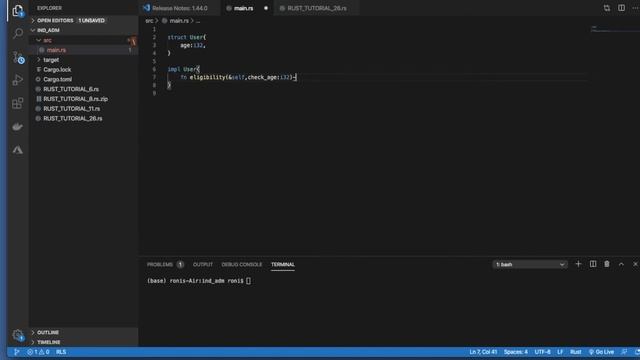 Rust Programming Complete Tutorial For Beginners|Rust Methods Within Struct Context|Part:27 смотреть онлайн