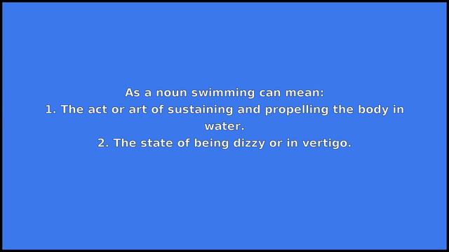 SWIMMING - Meaning and Pronunciation смотреть онлайн
