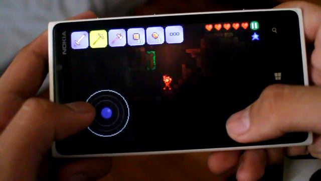 Nokia Lumia 920 Best Indie Game: Terraria on Windows Phone 8.1 HD смотреть онлайн