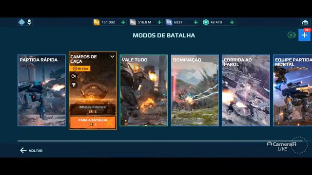War Robots Brasil - OURO FÁCIL e Rápido no Novo Modo de Jogo Campos de Caça! смотреть онлайн