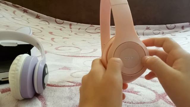 Обзор на розовые наушники с ушками?? смотреть онлайн