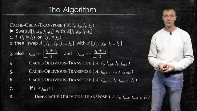 2 3A cache oblivious algorithm for matrix transposition EIT Digital смотреть онлайн