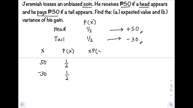 Problems Involving Mean and Variance of Discrete Random Variable | @ProfD смотреть онлайн