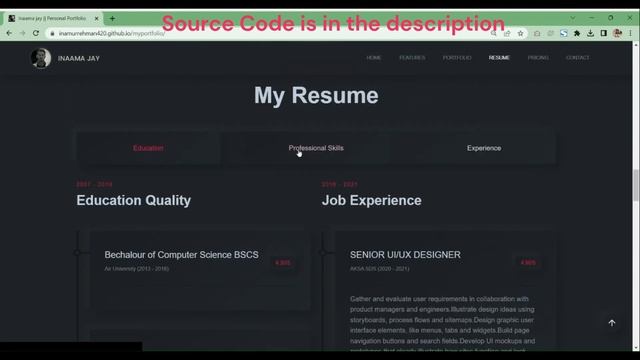 Animated Portfolio Website Using HTML, CSS [ FREE Source Code ] смотреть онлайн
