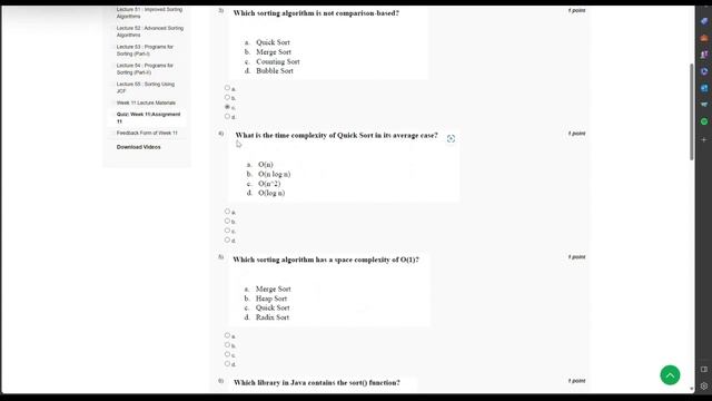 NPTEL Data Structure And Algorithms Using Java Week 11 Quiz Assignment Solution September 2023 IITK смотреть онлайн