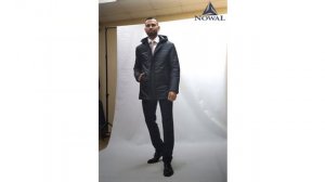 Мужская демисезонная чёрная стёганая куртка с капюшоном NowaLLmen Весна - Осень 2024-2025 оптом