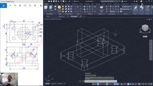 Exercise 2 AutoCAD 3D Modeling Tutorial For Beginner смотреть онлайн