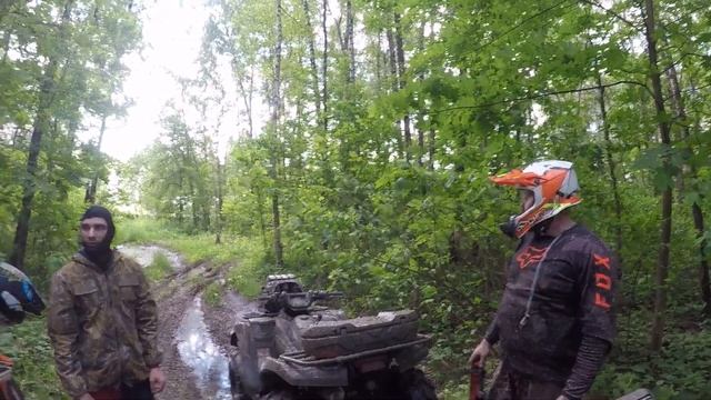 Первая попытка доехать до ОКИ. Квадроциклы и эндуро мотоциклы. смотреть онлайн