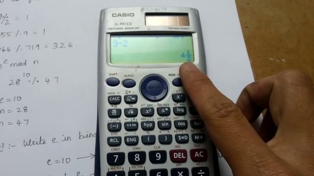 How to calculate a Mod b in Casio fx-991ES calculator!! смотреть онлайн