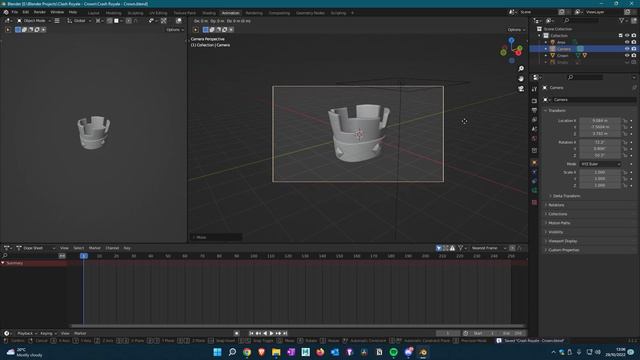How to create Clash Royale Crown in Blender смотреть онлайн