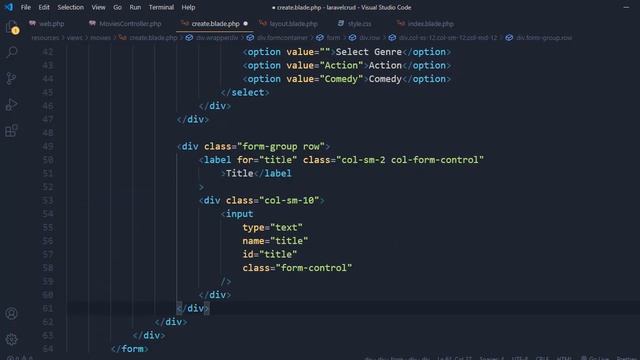 Laravel 7 CRUD APPLICATION in Hindi - Insert a Record into MySQL Database смотреть онлайн