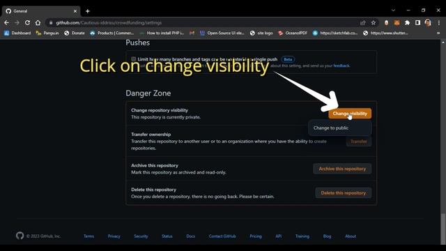 How to Change Repository Visibility in Github #github #githubactions смотреть онлайн