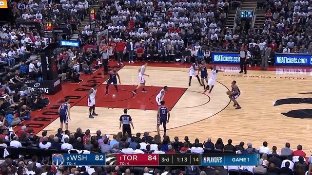 Washington Wizards vs Toronto Raptors Game 1: April 14, 2018 смотреть онлайн