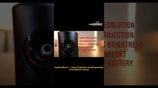 Apple Silicon + Laser Projector media/gaming/workstation setup! #miniprojector #pocketprojector смотреть онлайн