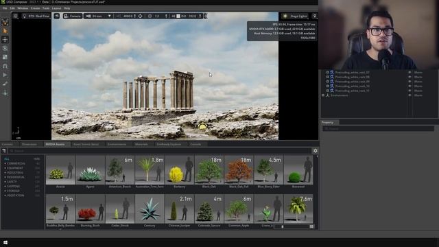 Create Cinematic Environments in Minutes! Nvidia Omniverse USD Composer Tutorial смотреть онлайн