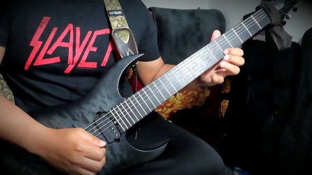 The Trooper Iron Maiden solo cover ( Schecter KM-7 MK-III Standard ) смотреть онлайн