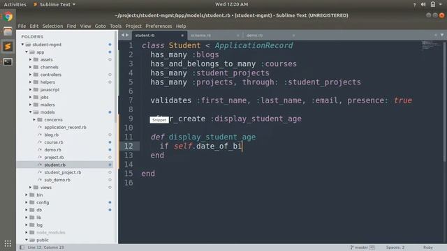 ActiveRecord Callbacks in Rails смотреть онлайн