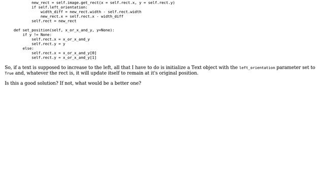 Code Review: Text class for Pygame смотреть онлайн