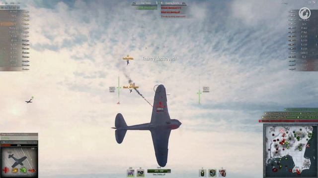 Игра в звене. Летная школа №7. World of Warplanes смотреть онлайн