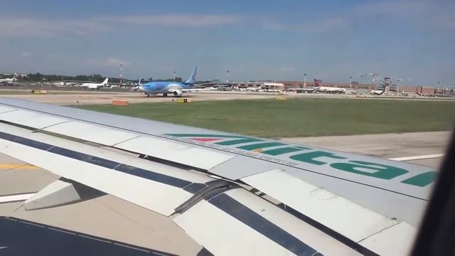 Alitalia flight leaving Venice (VCE) Marco Polo airport смотреть онлайн