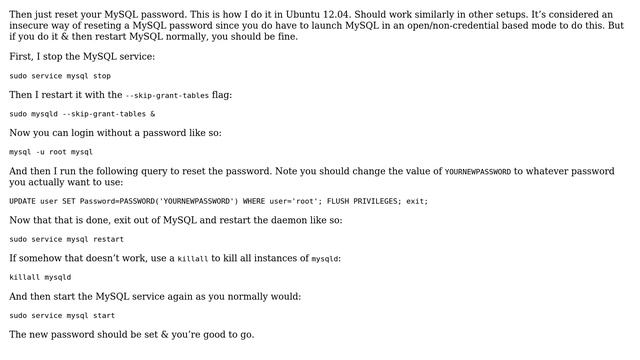 DevOps & SysAdmins: Made a typo and forgot to close quotes while entering new MySQL root password смотреть онлайн