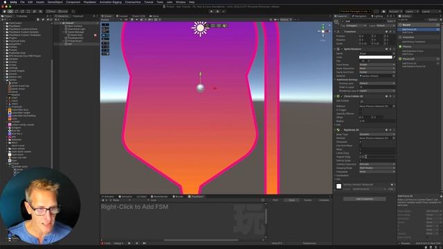 Unity + Playmaker - EASY Pinball Game - Setting up Ball смотреть онлайн
