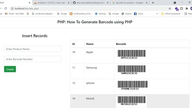 How to generate a Barcode in PHP | Product Barcode using PHP | Hindi - Urdu смотреть онлайн