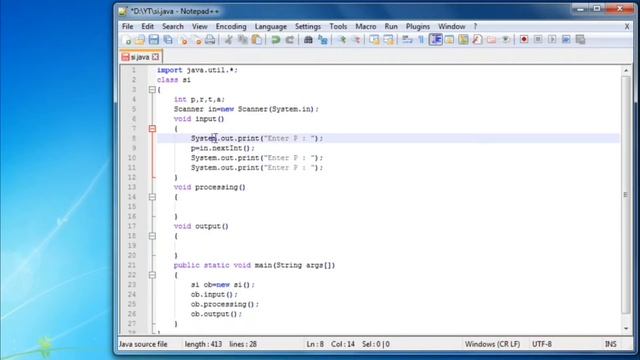 Simple Interest Calculator | Simple Java Programs #1 | ChaosCube смотреть онлайн