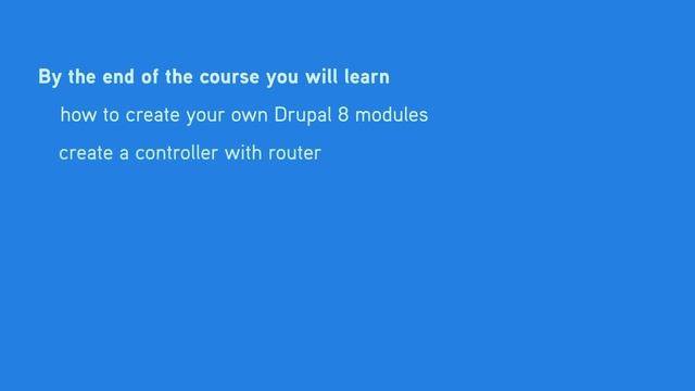 Learn Drupal 8 module development with examples смотреть онлайн