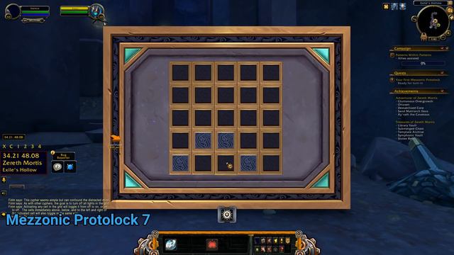 How to solve Mezzonic Protolock WoW Zereth Mortis Puzzle смотреть онлайн
