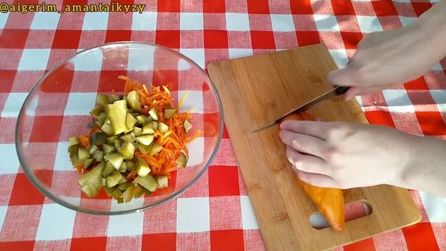 5 минутта ең оңай салат. Быстро и Вкусно. смотреть онлайн