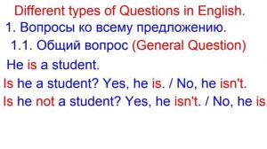 Вопросы в английском языке.Вопросы на английском. Вопросительные предложения.