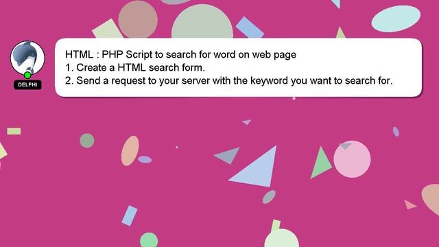 HTML : PHP Script to search for word on web page смотреть онлайн