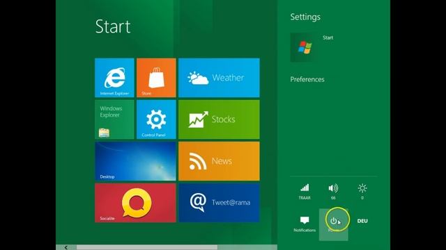 Windows 8 Shutdown - How to shut down a Windows 8 PC (Windows Developer Preview) смотреть онлайн