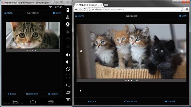 UI Carousel demo смотреть онлайн