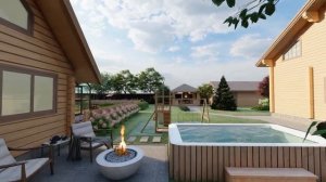 Ландшафтный дизайн участка 10 соток. Визуализация в скетчап. Видеообзор участка. Планировка участка