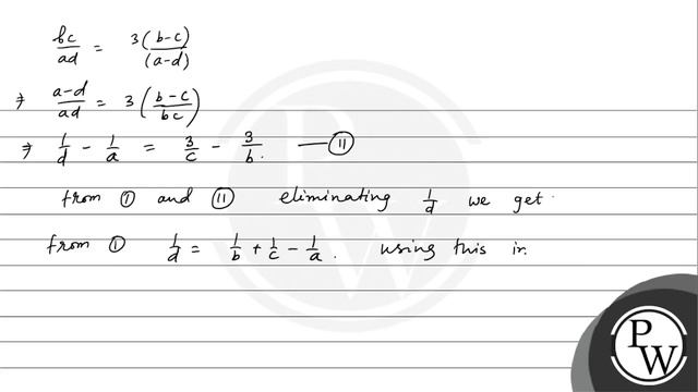 If \( \frac{b c}{a d}=\frac{b+c}{a+d}=3\left(\frac{b-c}{a-d}\right) \), then \( a, b, c, d \) ar... смотреть онлайн