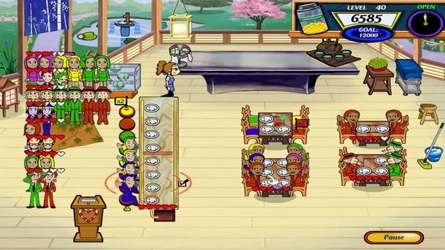 Diner Dash 2: Restaurant Rescue Walkthrough - Level #40 - Toshiro's Grill - New Plants смотреть онлайн