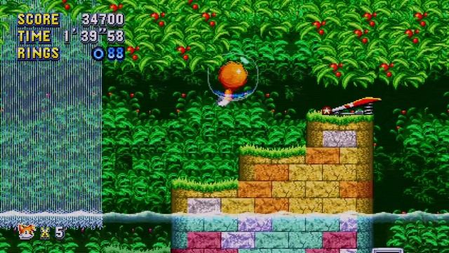 Sonic Mania Plus - Aquatic Ruin Zone Act 1 (Misfits Pack) Mod смотреть онлайн