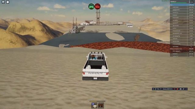 Гоняем по пустоши в Roblox Drive Cars Down A Hill! смотреть онлайн