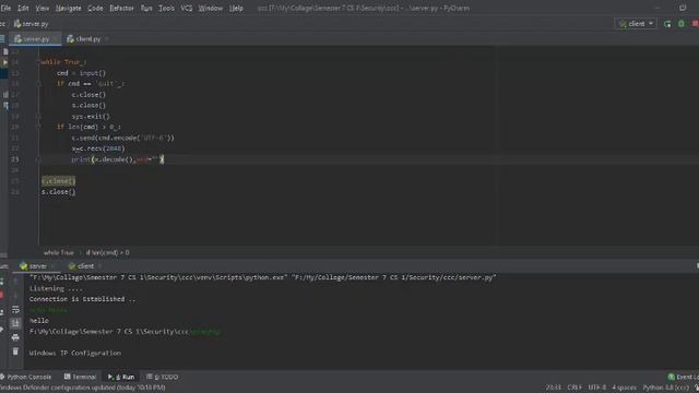 Socket Programming with Python (Sending Commands to the Client) смотреть онлайн