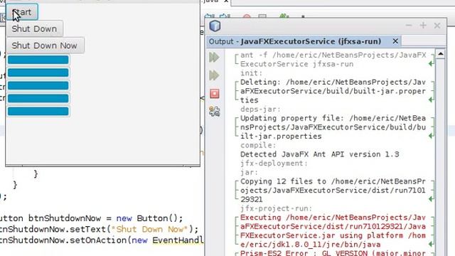 Example of using ExecutorService/Executors смотреть онлайн