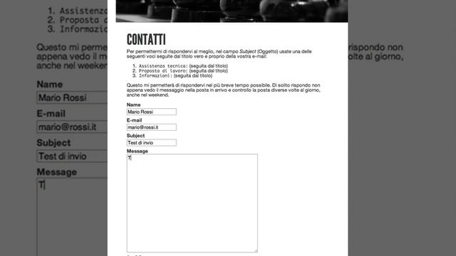 WordPress: pagina di contatti in AJAX смотреть онлайн
