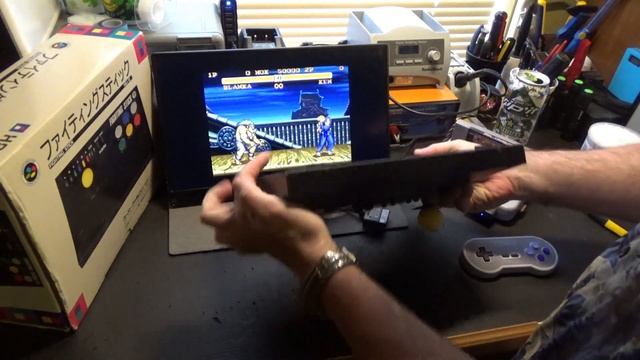 Hori SNES Arcade Fighting Stick HSJ-12. смотреть онлайн