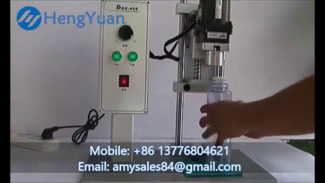 Desktop electrical power semi automatic single head screwing capping machine смотреть онлайн