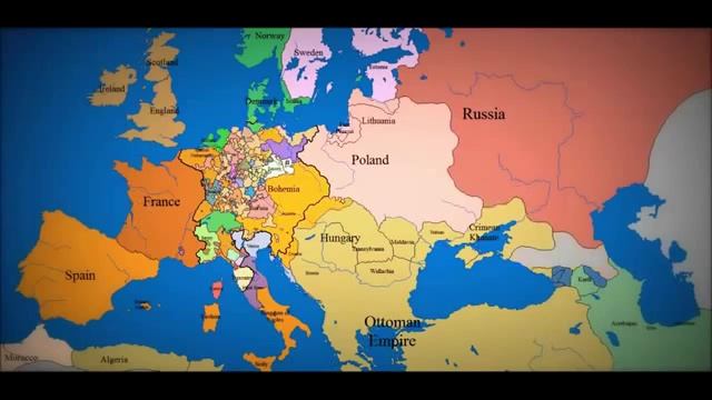 Карта Европы. смотреть онлайн