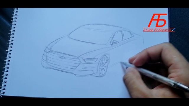 Как можно нарисовать Audi A8?️Audi A8 автомобилини тасвирлаш