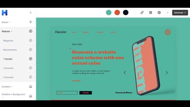 Huemint ｜ Как подобрать цвета и сделать красивый градиент смотреть онлайн