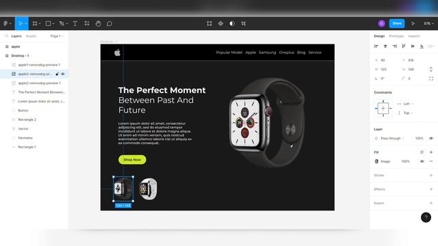 Designing an Apple Landing Page UI Design in Figma смотреть онлайн