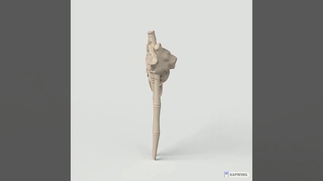 3D Model STL CNC 3dprint Hairpin Tiger смотреть онлайн
